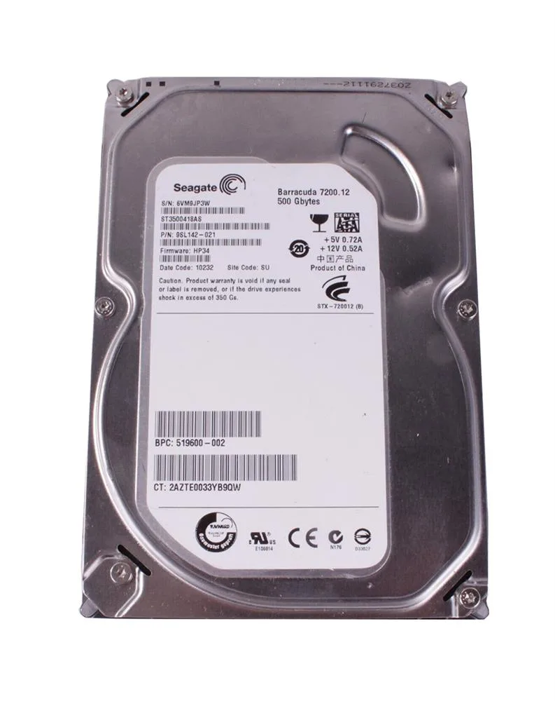 9SL142-021 - Seagate 500GB 7200RPM SATA 3Gb/s 3.5-inch Hard Drive