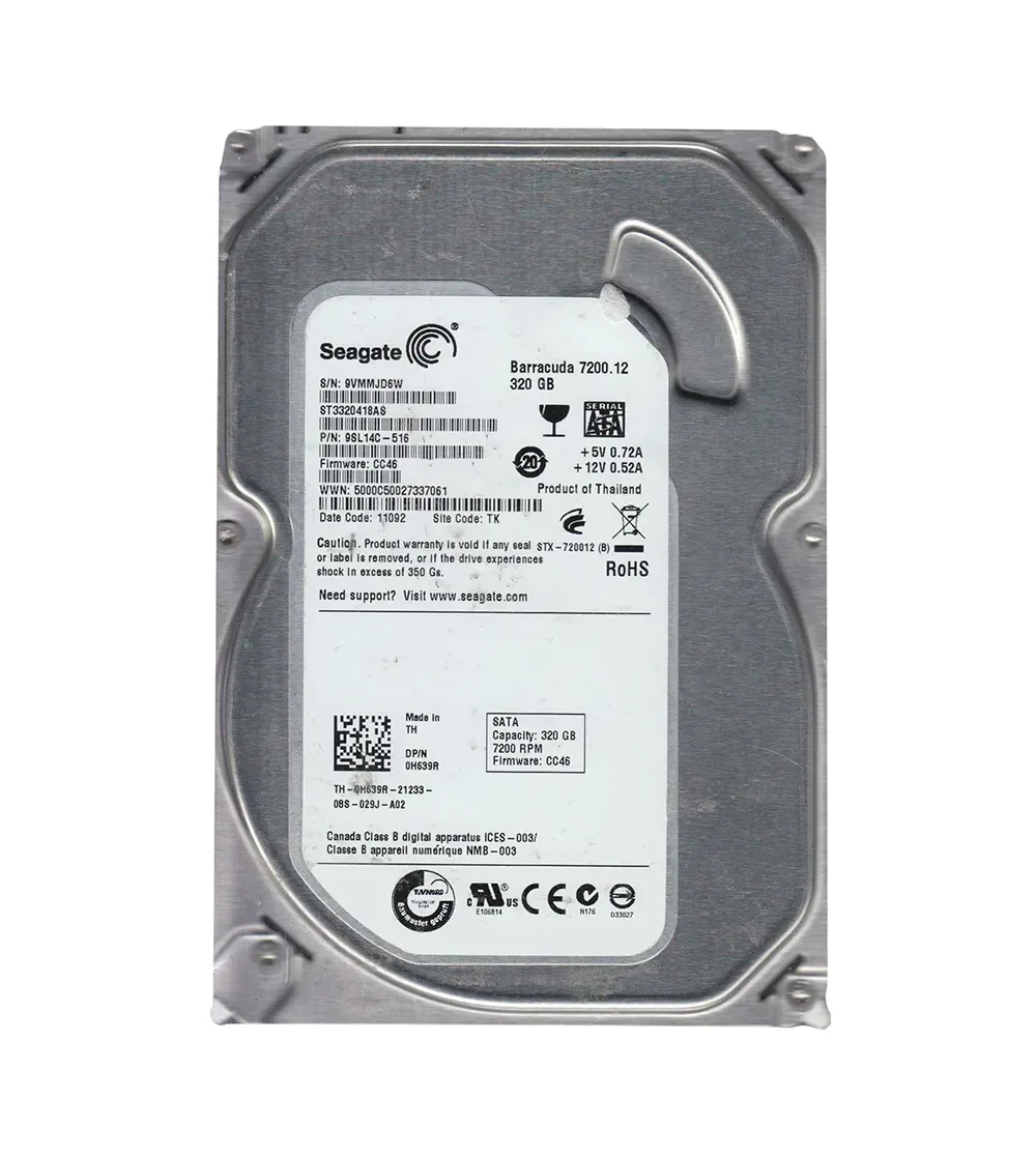 9SL14C-516 - Seagate BarraCuda 7200.12 320GB 7200RPM SATA 3Gb/s 16MB Cache (CE) 3.5-inch Hard Drive