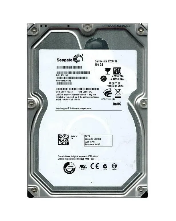 9SL153-033 - Seagate BarraCuda 7200.12 750GB 7200RPM SATA 3Gb/s 32MB Cache 3.5-inch Hard Drive