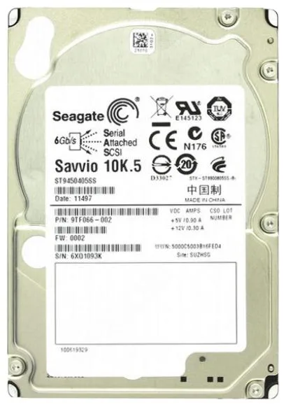 9TF066-002 - Seagate Savvio 10K.5 450GB 10000RPM SAS 6Gb/s 64MB Cache (CE) 2.5-inch Hard Drive