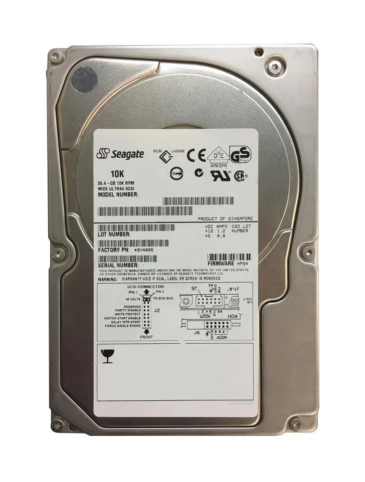 9V4005-510 - Seagate Cheetah 10K.6 36.4GB 10000RPM Ultra320 SCSI 68-Pin 8MB Cache (CE) 3.5-inch Hard Drive