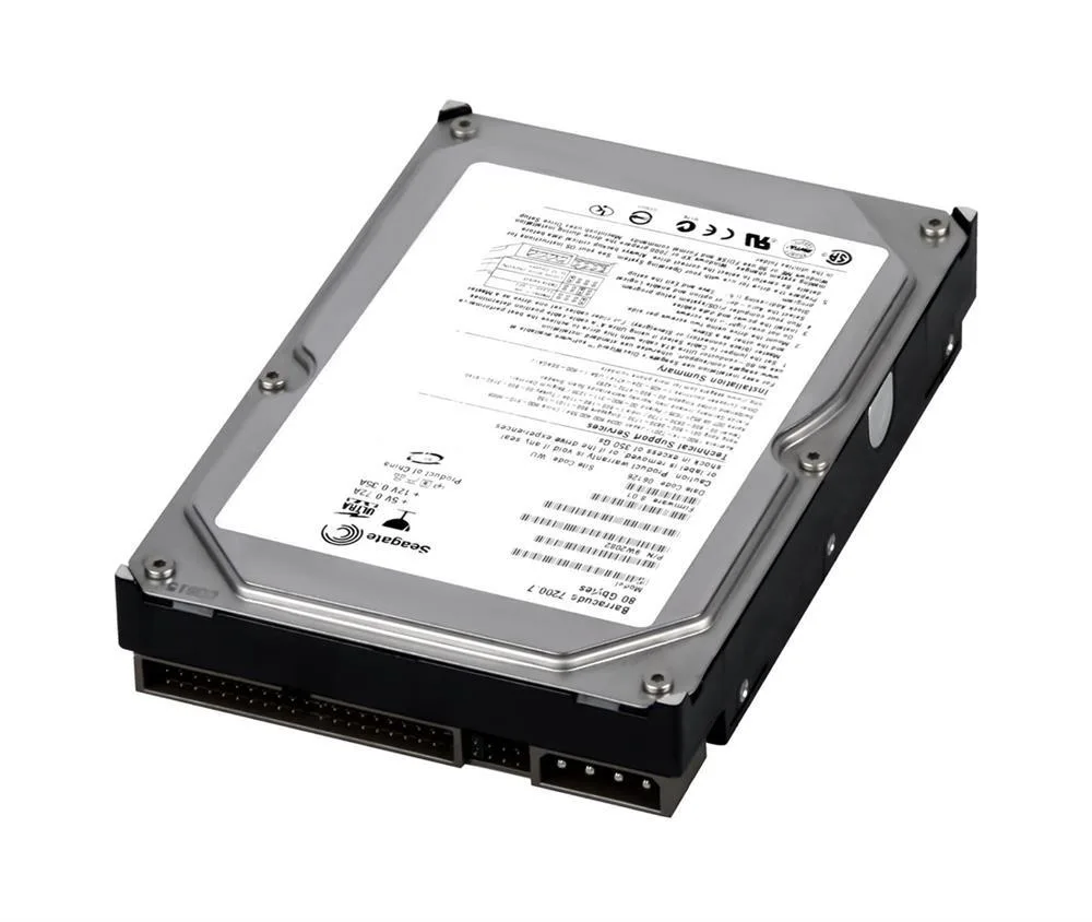 9W2082-003 - Seagate BarraCuda 7200.7 80GB 7200RPM IDE Ultra ATA/100 (ATA-6) 8MB Cache (CE) 3.5-inch Hard Drive