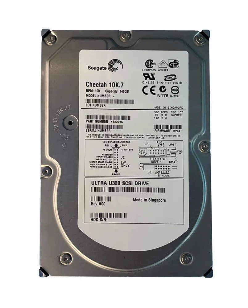 9X2006-150 - Seagate Cheetah 10K.7 146GB 10000RPM Ultra320 SCSI 8MB Cache 80-Pin 3.5-inch Hard Drive