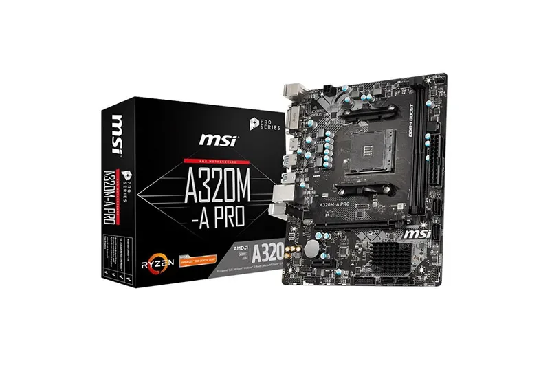 A320M-A PRO - MSI Desktop Motherboard AMD A320 Chipset Socket AM4