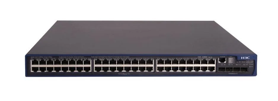 HP A3600-48 FlexNetwork 3600 Series 3600-48 V2 48 x RJ-45 Ports 10/100Base-TX + 4 x SFP Ports + 2 x Shared RJ-45 GE Ports Layer 3 Managed Rack-mountable Fast Ethernet Network EI Switch
