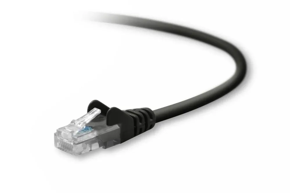 A3L791-10-BLK-S - Belkin 10ft Cat5e RJ45 Network Patch Cable (Black)