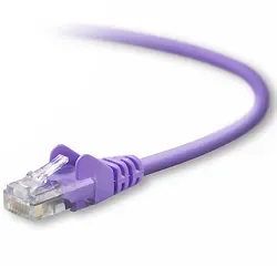 A3L791-15-PUR-S - Belkin 15ft Cat5e Snagless Network Patch Cable (Purple)