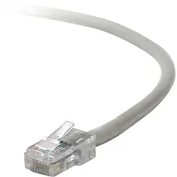 A3L791-25 - Belkin 25ft Cat5e RJ45 Network Patch Cable (Gray)