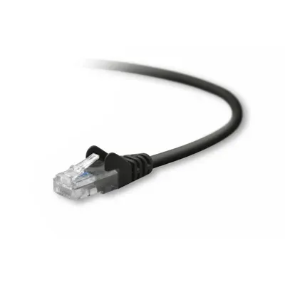 A3L791B01M-BLKS - Belkin 1M Cat5e UTP Snagless Network Patch Cable (Black)