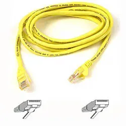 A3L980-14-YLW-S - Belkin 14ft Cat6 RJ45 Snagless Network Patch Cable (Yellow)