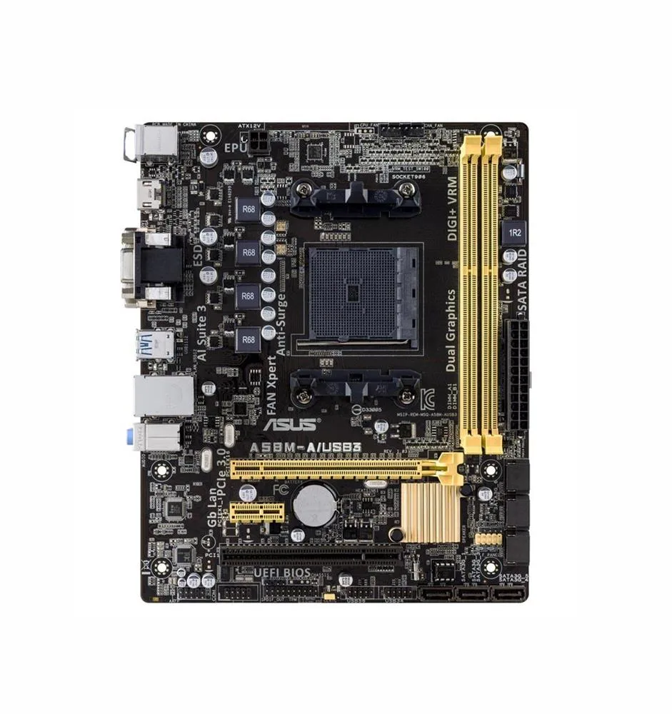 Asus A58M-A/USB3 Desktop Motherboard AMD A58 Chipset Socket FM2+