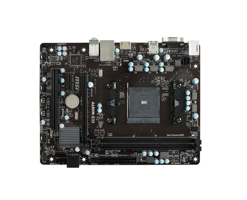 A68HM-E33 - MSI Desktop Motherboard AMD A68 Chipset Socket FM2+