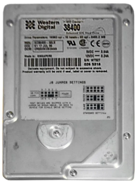 AC38400-32LK - Western Digital Caviar 8.4GB 5400RPM ATA-33 256KB Cache 3.5-inch Hard Drive