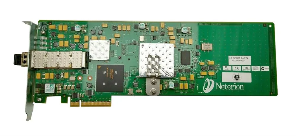 HP AD386-60002 10GbE Sr Fiber Channel PCI Express Adapter Board