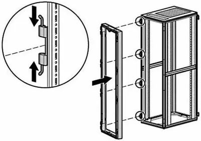 AF058A - HP 42U Rack Rear Extension Kit
