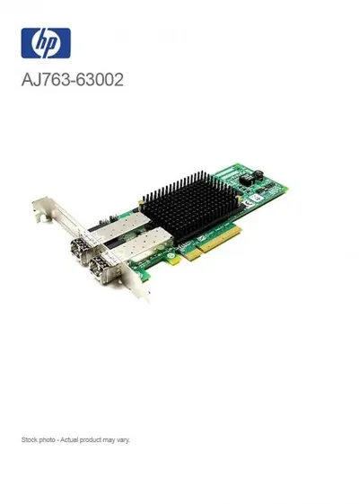 AJ763-63001 - HP StorageWorks 82E Dual-Port Fibre Channel 8Gb/s Short Wave PCI-Express Host Bus Adapter