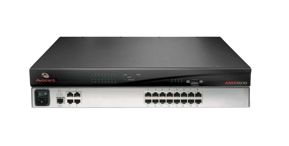 AMX5030-001 - Avocent 16-Port Cat5 KVM Switch Rack-Mountable