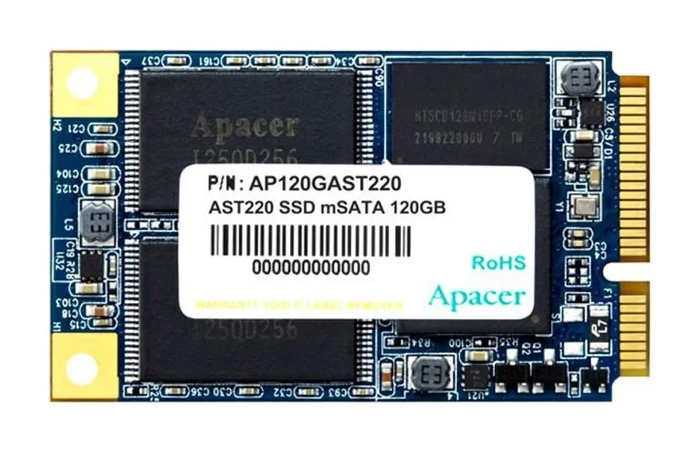 AP120GAST220-1 - Apacer AST220 120GB Triple-Level Cell SATA 6Gb/s mSATA Solid State Drive