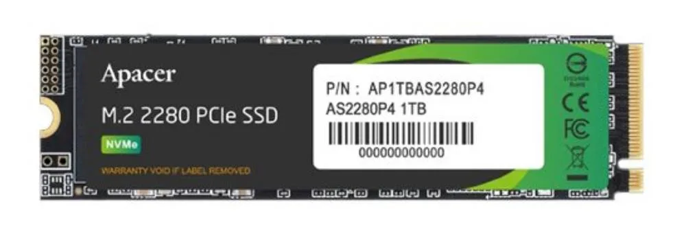 AP1TBAS2280P4-1 - Apacer AS2280P4 1TB Triple-Level Cell PCI Express 3.0 x4 M.2 2280 Solid State Drive