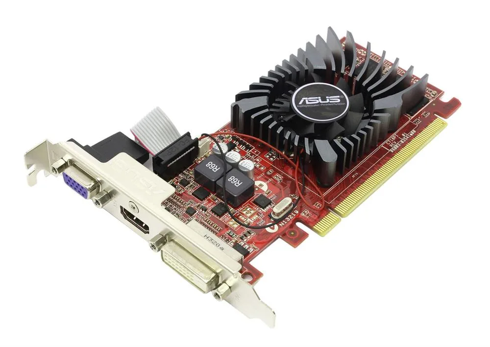 AS7242GL - ASUS AMD Radeon R7 240 2GB DDR3 VGA/ DVI/ HDMI PCI Express Low Profile Video Graphics Card