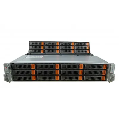 Supermicro ASG-2015S-E1CR24L 2U front/top-loading storage server with 24 hot-swap 3.5" SAS/SATA bays and PCIe 5.0