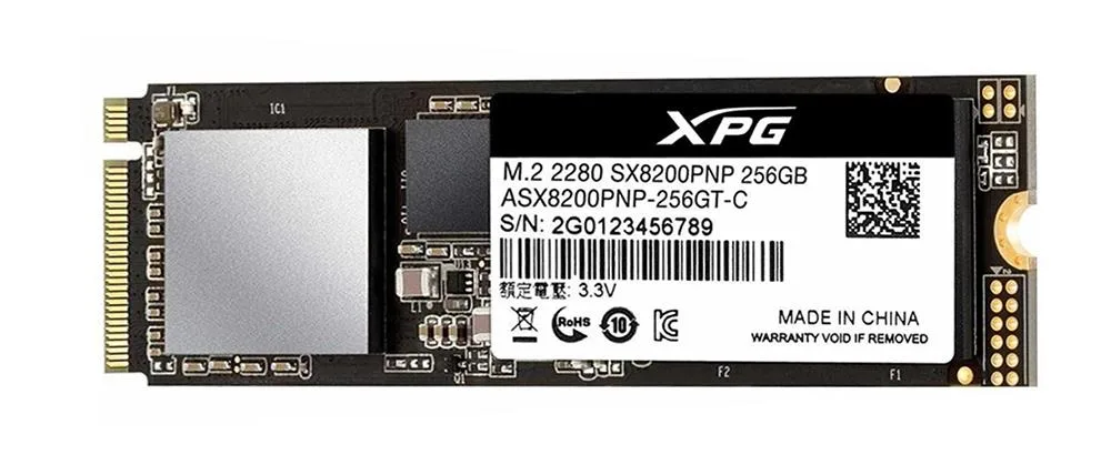 ASX8200PNP-256GT-C - ADATA XPG SX8200 Pro 256GB PCI Express 3.0 TLC M.2 Solid State Drive