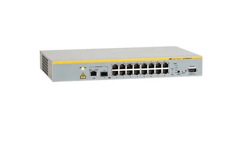 Allied AT-8000S/16-30 Telesis Layer 2 Managed Fast Ethernet Switch 16 x 10/100Base-TX LAN 1 x SFP (mini-GBIC) Managed Ethernet Switch
