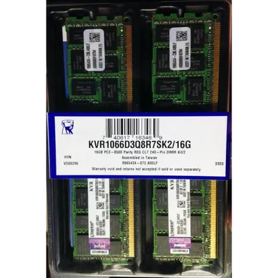 HP AT067AR#0D1 32GB Kit (2 X 16GB) PC3-8500 DDR3-1066MHz ECC Registered CL7 RDIMM Quad-Rank Memory