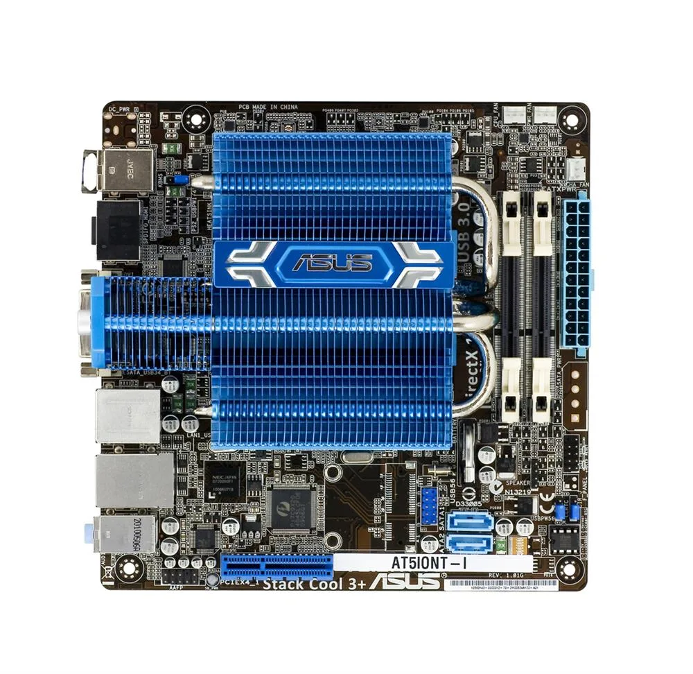 AT5IONT-I - ASUS Desktop Motherboard Intel Chipset Mini ITX Socket BGA-559 4GB DDR3 SDRAM Serial ATA/300 7.1