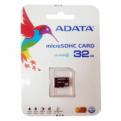 AUSDH32GCL4-RM3BKBL - ADATA 32GB Class 4 microSDHC Flash Memory Card
