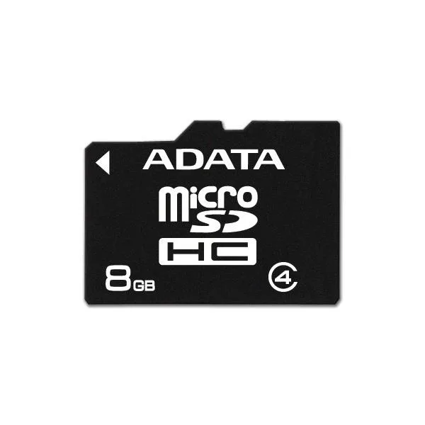 AUSDH8GCL4-RM3BKBL - ADATA 8GB Class 4 microSDHC Flash Memory Card