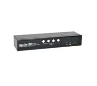 B004-DUA4-HR-K - Tripp-Lite 4-Port DVI Dual-Link USB KVM Switch with Audio and Cables