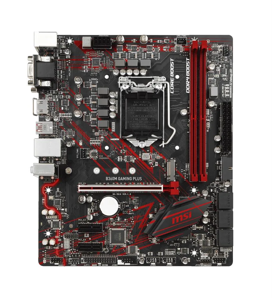 B360MGPLUS - MSI B360M GAMING PLUS Desktop Motherboard Intel B360 Chipset Socket H4 LGA-1151