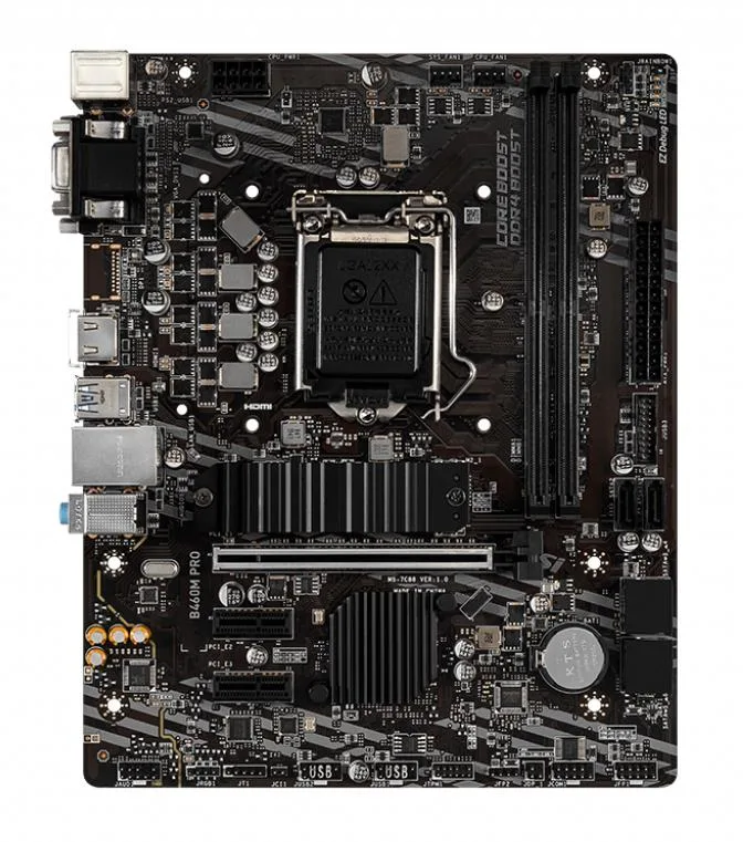 B460MPRO - MSI B460M PRO Desktop Motherboard Intel B460 Chipset Socket LGA-1200