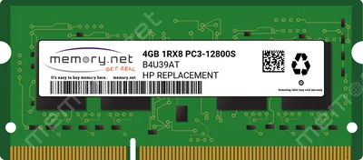 HP B4U40AT#ABA 8GB PC3-12800 DDR3-1600MHz non-ECC Unbuffered CL11 SoDIMM Dual-Rank Memory Module