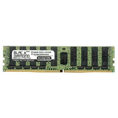 BD128G2666MQR96 - Black Diamond 128GB DDR4-2666 MHz PC4-21300 ECC Registered CL19 288-Pin RDIMM 1.2V 4Rx4 Memory Module