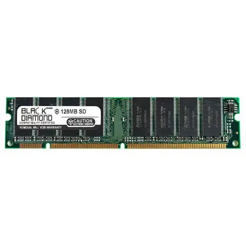 BD128M100M04 - Black Diamond 128MB PC-100 ECC CL2 168-pin DIMM 3.3V 1Rx8 Memory Module
