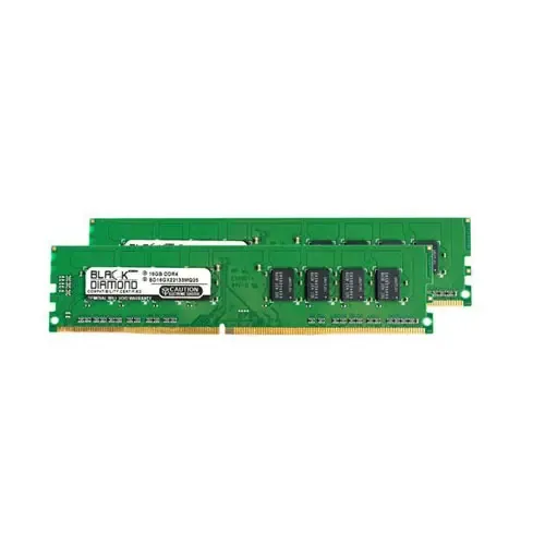 BD16GX22133MQ25 - Black Diamond 32GB Kit (2 x 16GB) DDR4-2133 MHz PC4-17000 ECC CL15 288-Pin DIMM 1.2V 2Rx8 Memory Module
