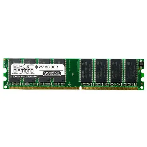 BD256M333M07 - Black Diamond 256MB DDR-333 MHz PC-2700 ECC CL2.5 184-pin DIMM 2.5V 2Rx8 Memory Module