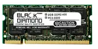 BD2G400MDN13 - Black Diamond 2GB DDR2-400 MHz non-ECC UnbufferedCL3 200-pin SODIMM 1.8V 2Rx8 Memory Module