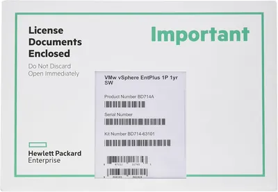 BD761AAE - HP VMware View Enterprise Product Upgrade License 100 Concurrent Connection