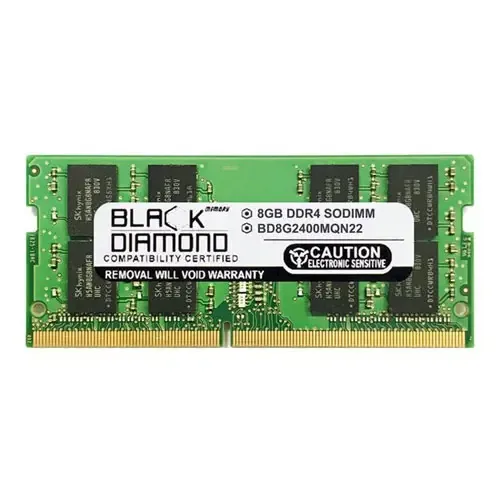 BD8G2400MQN22 - Black Diamond 8GB DDR4-2400 MHz PC4-19200 non-non-ECC Unbuffered CL17 260-Pin SODIMM 1.2V 2Rx8 Memory Module