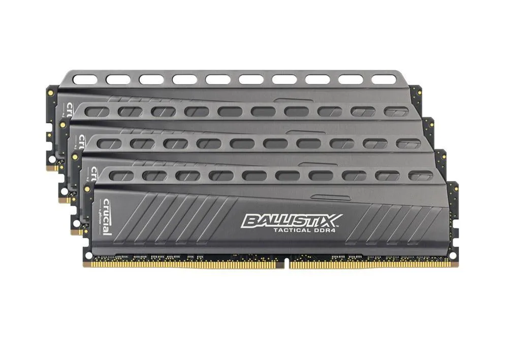 BLT4K4G4D26AFTA - Crucial Technology 16GB Kit (4 X 4GB) DDR4-2666MHz PC4-21300 non-ECC Unbuffered CL16 288-Pin DIMM 1.2V