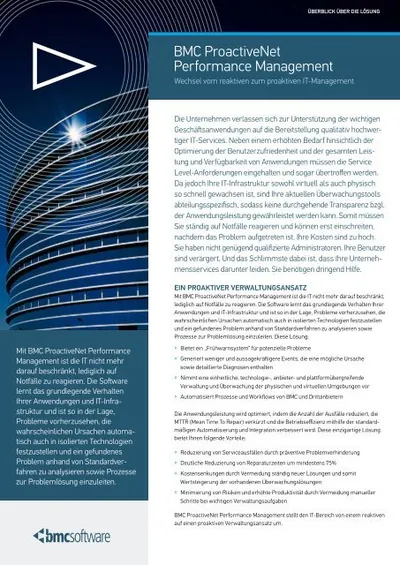 BMC-012 - Cisco BMC ProactiveNet Performance Management License 1 Server