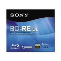 BNE50RH - Sony 2x BD-RE Double Layer Media - 50GB - 120mm Standard - 1 Pack Jewel Case