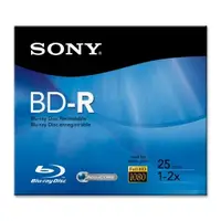 BNR25RH - Sony 2x BD-R Media - 25GB - 120mm - 1 Pack Jewel Case