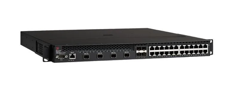 BR-CER-2024F-4X-RT-AC - Extreme Networks ExtremeRouting CER 2024F with 24 x 1 GbE Hybrid Fiber SFP with four combination 10/100/1000 RJ45 ports, 4x10 GbE, one 500 W AC Power Supply
