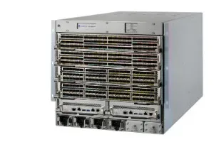 BR-SLX9850-4-BND-AC - Extreme Networks ExtremeRouting SLX 9850 four-slot chassis with one management module, five switch fabric modules, two 3,000 W AC power supplies, three fan modules, and accessory kit