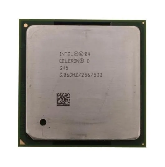 BX80546RE3066C - Intel Celeron D 345 3.06GHz 533MHz FSB 256KB L2 Cache Socket 478 Processor
