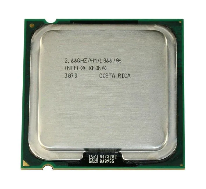 BX805573070 - Intel Xeon 3070 Dual Core 2.66GHz 4MB L2 Cache 1066MHz FSB Socket LGA-775 65NM 65W Processor